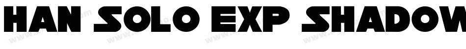 Han Solo Exp Shadow LasItal字体转换